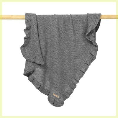 Knitted Baby Blankets Newborn Swaddle Wrap Ruffle - Clear Vision™️Glasses