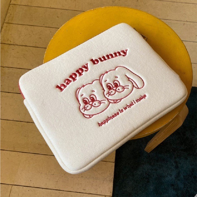 Cute Embroidered Laptop Sleeve Computer Liner Bag - Clear Vision™️Glasses