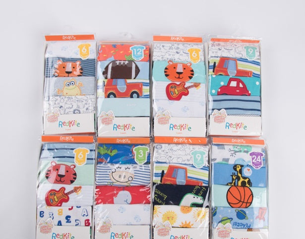 Cotton baby short sleeve bodysuit - Clear Vision™️Glasses