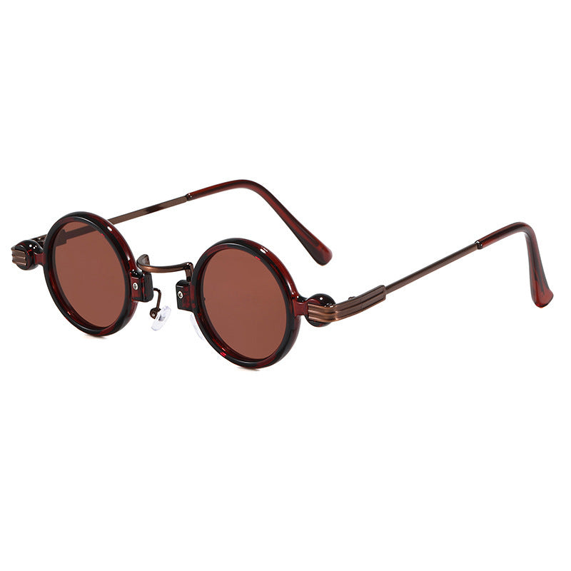 Steampunk New Sunglasses Retro Fashion Round Clock Glasses European And American Trend Wild Sunglasses - Clear Vision™️Glasses