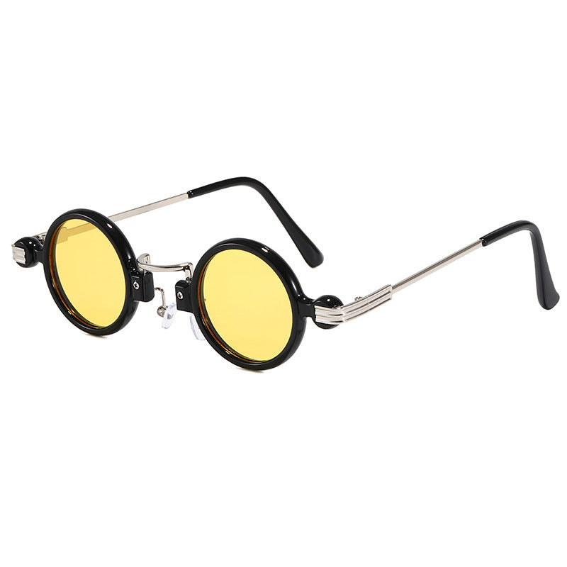 Steampunk New Sunglasses Retro Fashion Round Clock Glasses European And American Trend Wild Sunglasses - Clear Vision™️Glasses