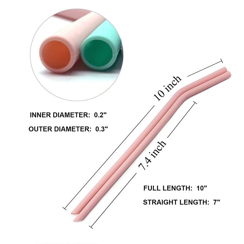 Reusable BPA Free Silicone Folding Baby Bottles, Large Image, Factory Price, Drinking Straw, For Baby - Clear Vision™️Glasses