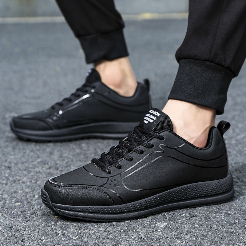 Leather Casual Men's Running Shoes - Clear Vision™️Glasses