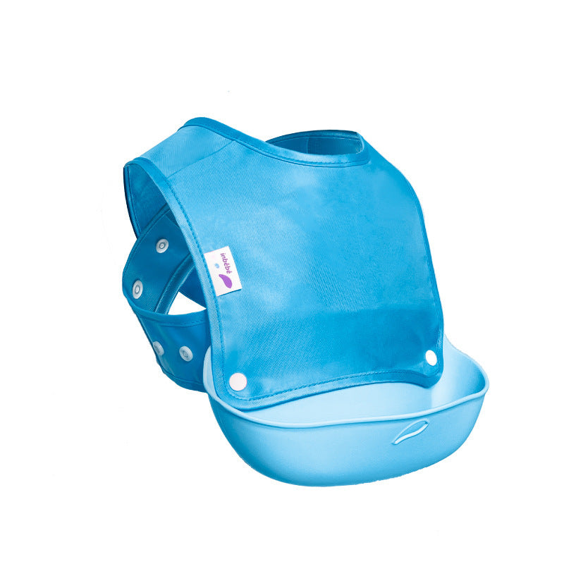 Baby Eating Bibs, Baby Sling Waterproof Bibs, Meal Pockets, Children's Silicone Super Soft - Clear Vision™️Glasses