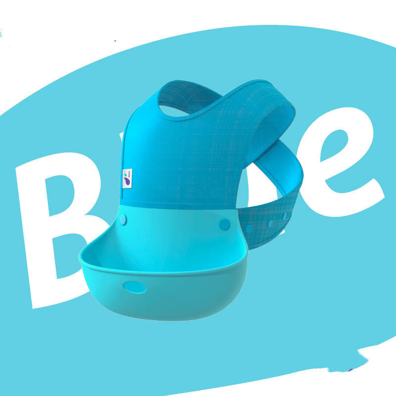 Baby Eating Bibs, Baby Sling Waterproof Bibs, Meal Pockets, Children's Silicone Super Soft - Clear Vision™️Glasses