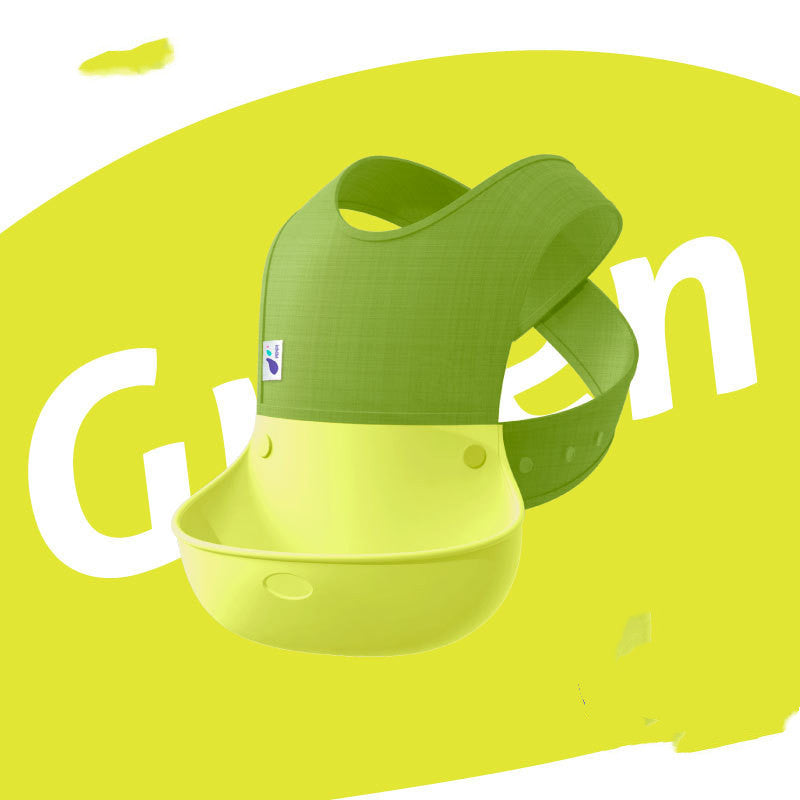 Baby Eating Bibs, Baby Sling Waterproof Bibs, Meal Pockets, Children's Silicone Super Soft - Clear Vision™️Glasses