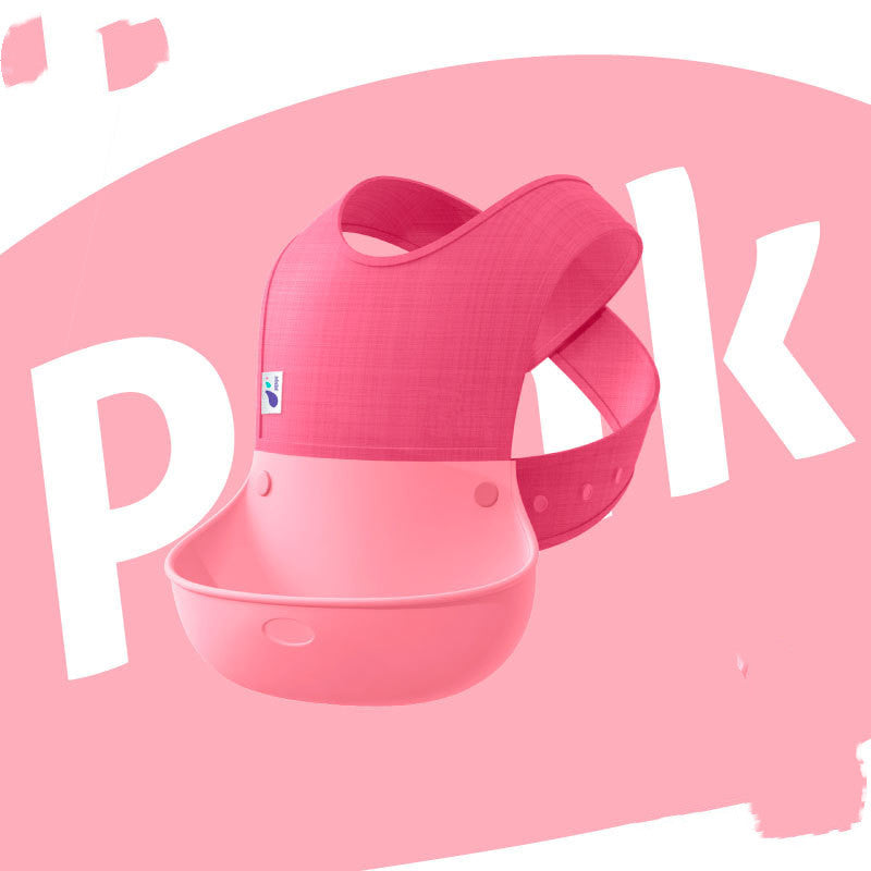 Baby Eating Bibs, Baby Sling Waterproof Bibs, Meal Pockets, Children's Silicone Super Soft - Clear Vision™️Glasses