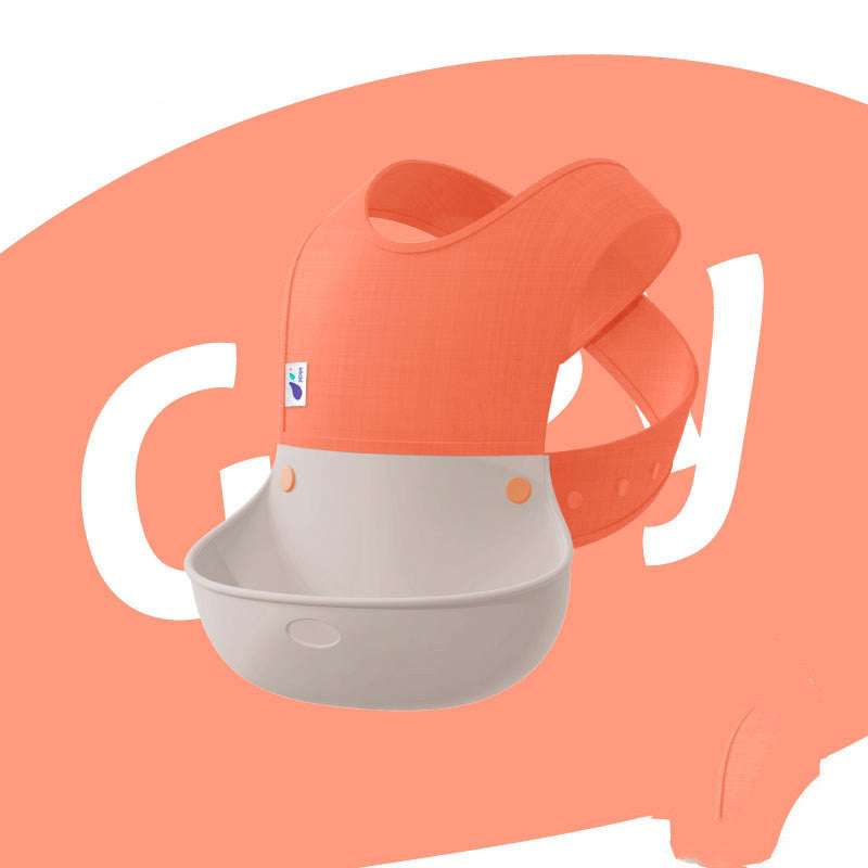 Baby Eating Bibs, Baby Sling Waterproof Bibs, Meal Pockets, Children's Silicone Super Soft - Clear Vision™️Glasses