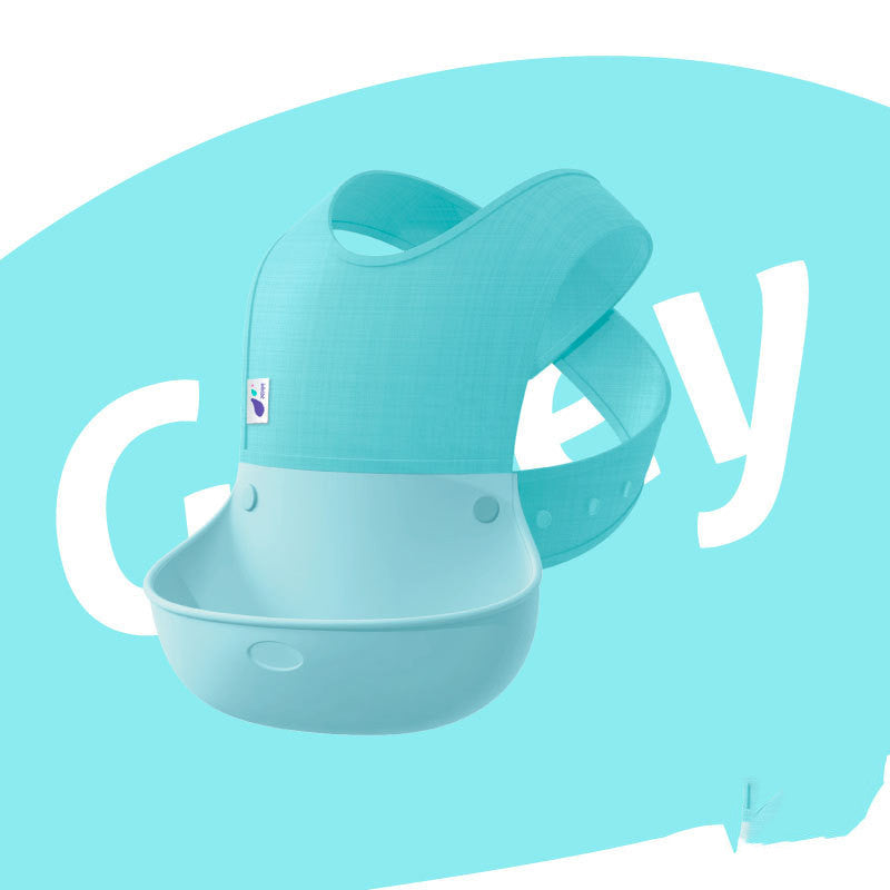 Baby Eating Bibs, Baby Sling Waterproof Bibs, Meal Pockets, Children's Silicone Super Soft - Clear Vision™️Glasses