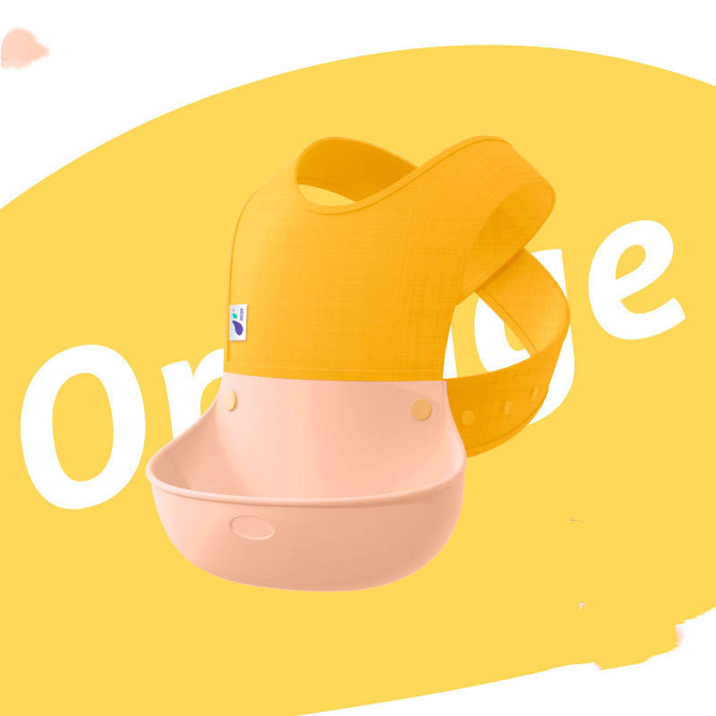 Baby Eating Bibs, Baby Sling Waterproof Bibs, Meal Pockets, Children's Silicone Super Soft - Clear Vision™️Glasses