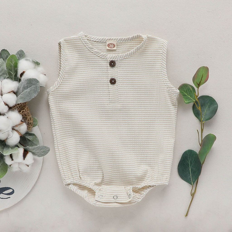 Baby Toddler Cotton And Linen Cute Climbing Romper Romper Bodysuit - Clear Vision™️Glasses