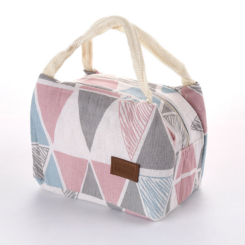 Pattern Cooler Portable Insulated Canvas Lunch Bag - Clear Vision™️Glasses