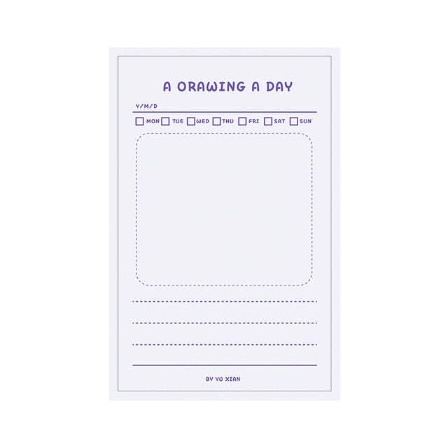 Daily Weekly Notepad Planner Tearable Message Memo Book - Clear Vision™️Glasses