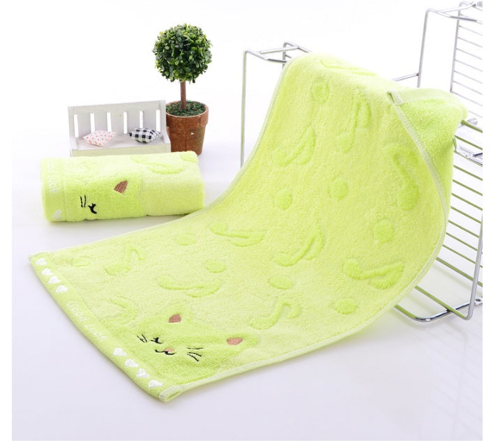 Bamboo Fiber Kitten Face Bath Towels - Clear Vision™️Glasses