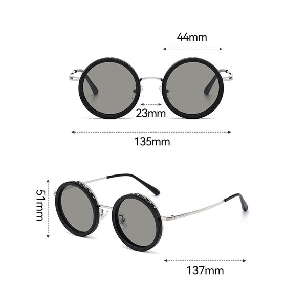 ND Adjustable New Punk Cross-mirror Rotating Color-changing Polarized Sun Glasses - Clear Vision™️Glasses