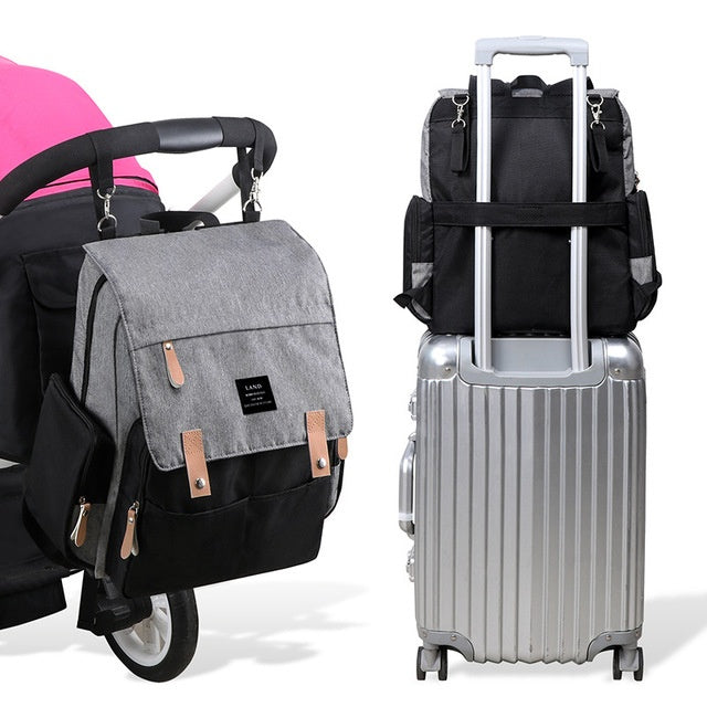 LAND Mommy Diaper Bags Landuo Mother Large Capacity Travel Nappy Backpacks with changing mat Convenient Baby Nursing Bags MPB86 - Clear Vision™️Glasses