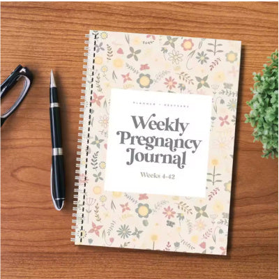 Weekly Pregnancy Diary Notebook Pregnancy Weekly - Clear Vision™️Glasses