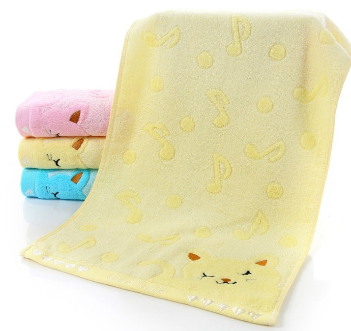 Bamboo Fiber Kitten Face Bath Towels - Clear Vision™️Glasses