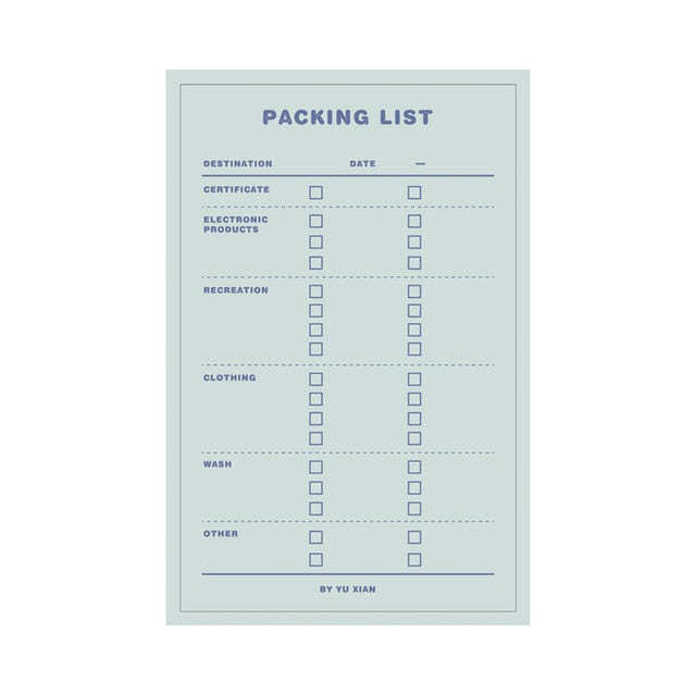 Daily Weekly Notepad Planner Tearable Message Memo Book - Clear Vision™️Glasses