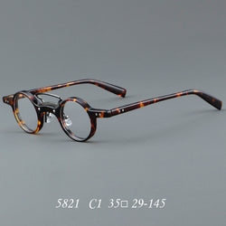 Plate Glasses Retro Frame Japanese Small Round Rim - Clear Vision™️Glasses