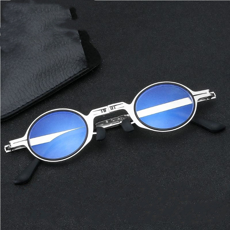 Folding Portable Hyperopia Glasses, Metal Frame Reading Glasses - Clear Vision™️Glasses