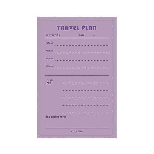 Daily Weekly Notepad Planner Tearable Message Memo Book - Clear Vision™️Glasses
