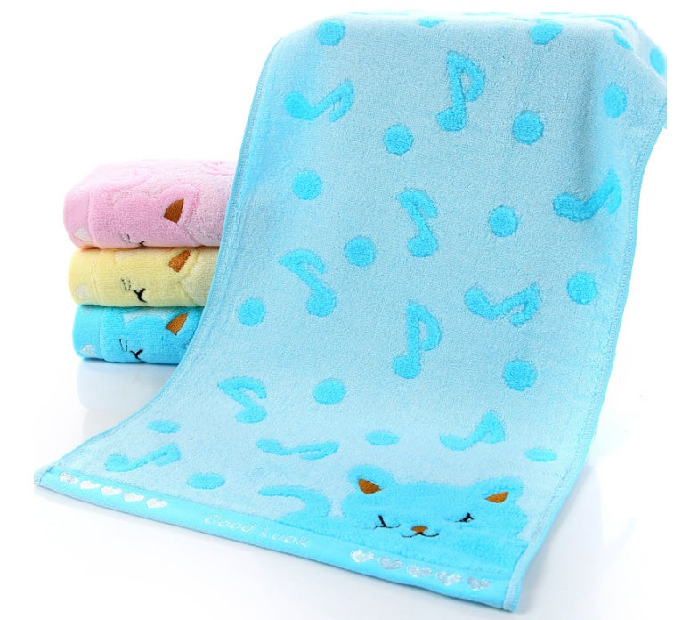 Bamboo Fiber Kitten Face Bath Towels - Clear Vision™️Glasses