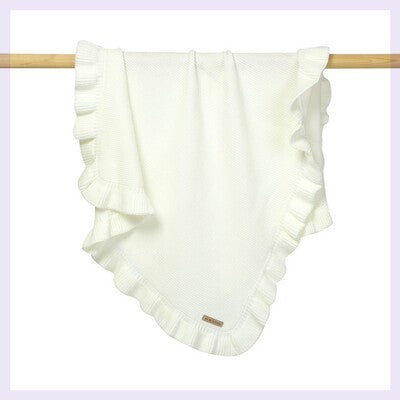 Knitted Baby Blankets Newborn Swaddle Wrap Ruffle - Clear Vision™️Glasses