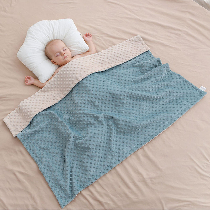 Baby Blanket For Girls Super Soft Double Layer With Dotted Backing Soft Baby Blanket With Dotted Backing Newborn Nursery Swaddling Blankets Infants Boys Girls Receiving Blanket For Toddler - Clear Vision™️Glasses
