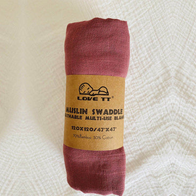 Pure Color Bamboo Cotton Wrap Towels For Newborn Babies - Clear Vision™️Glasses