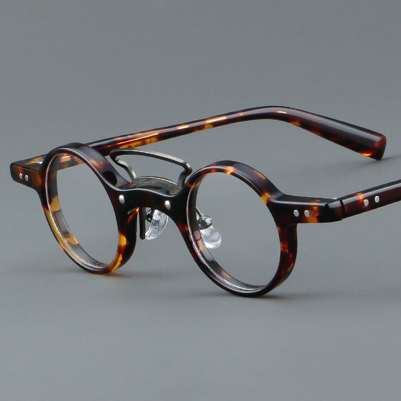 Plate Glasses Retro Frame Japanese Small Round Rim - Clear Vision™️Glasses