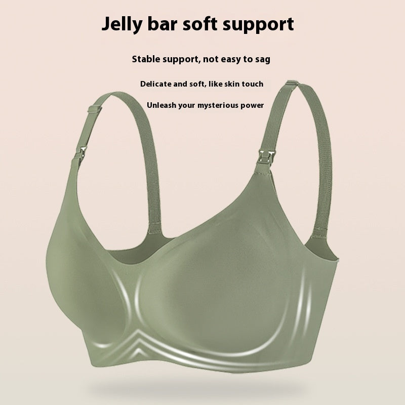 Jelly Stick Soft Support Nursing Underwear Busty Gathering Seamless Bras - Clear Vision™️Glasses