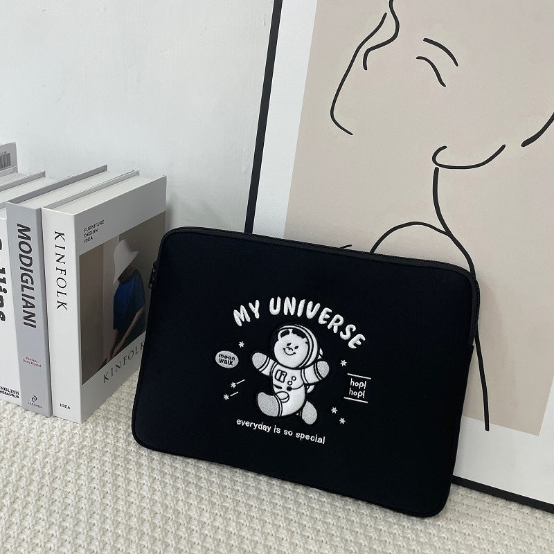 Cute Embroidered Laptop Sleeve Computer Liner Bag - Clear Vision™️Glasses