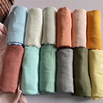 Pure Color Bamboo Cotton Wrap Towels For Newborn Babies - Clear Vision™️Glasses