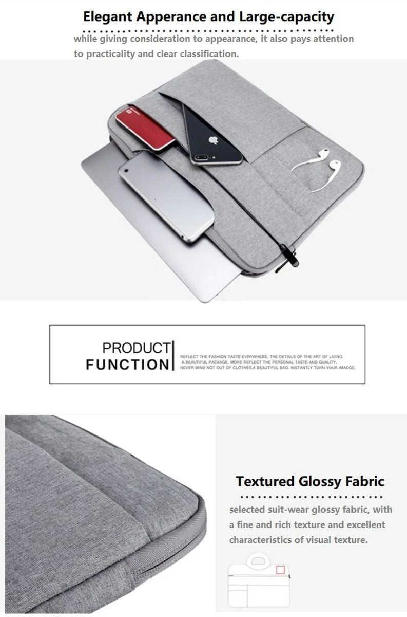 13-15.6 Inch Laptop Bag, Laptop Carrying Case Shoulder Strap Carrying Briefcase, Business Leisure Or School Laptop Bag - Clear Vision™️Glasses