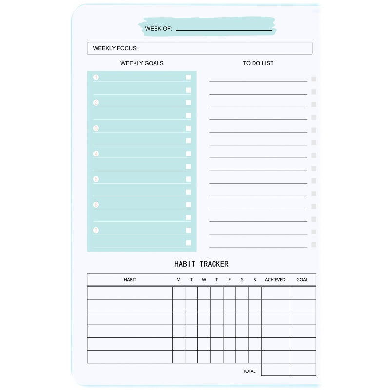 Non Dated Daily Weekly Monthly Planner Agenda Notebook Diary - Clear Vision™️Glasses