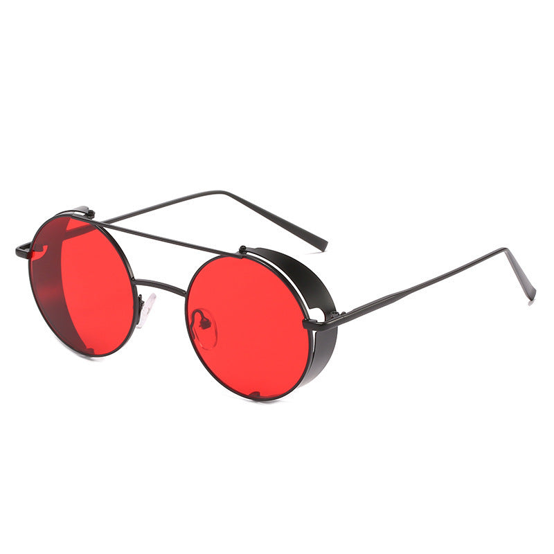 New Metal Double Beam Sunglasses Retro Round Glasses - Clear Vision™️Glasses