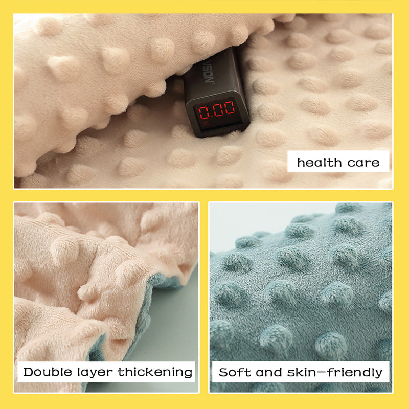 Baby Blanket For Girls Super Soft Double Layer With Dotted Backing Soft Baby Blanket With Dotted Backing Newborn Nursery Swaddling Blankets Infants Boys Girls Receiving Blanket For Toddler - Clear Vision™️Glasses