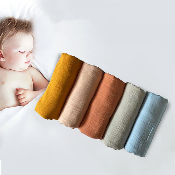 Pure Color Bamboo Cotton Wrap Towels For Newborn Babies - Clear Vision™️Glasses