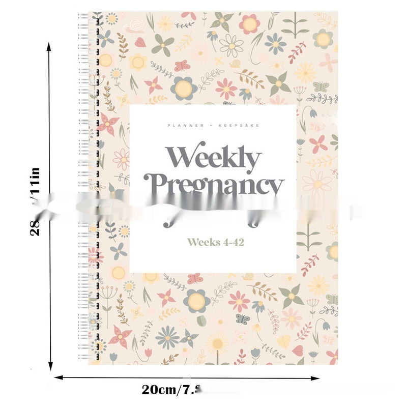 Weekly Pregnancy Diary Notebook Pregnancy Weekly - Clear Vision™️Glasses