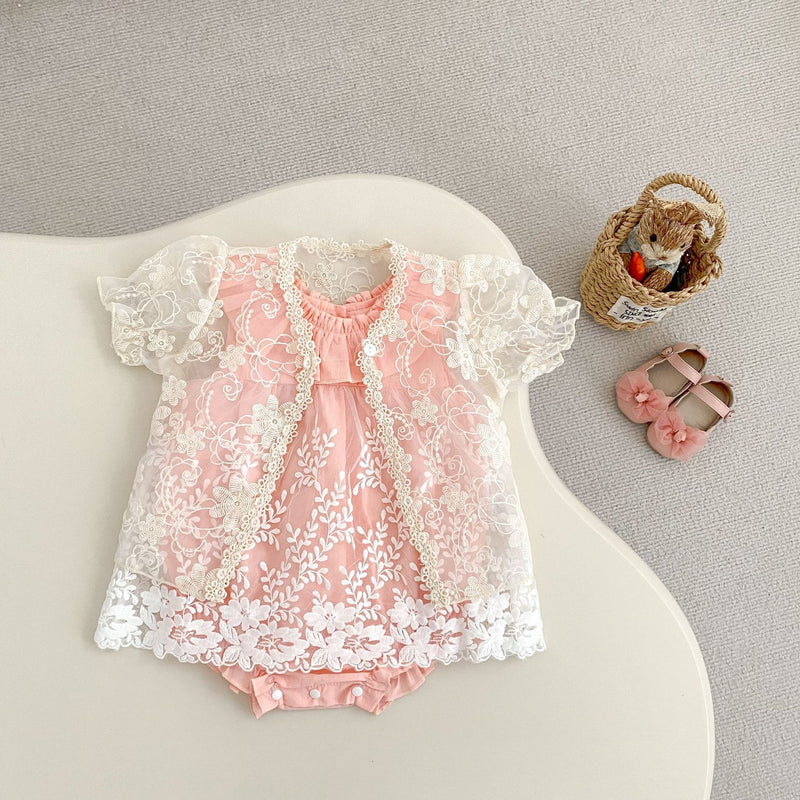 Baby Bodysuit Embroidered Soft Veil Jumpsuit - Clear Vision™️Glasses