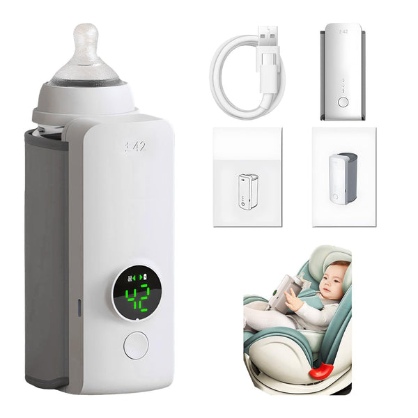 Portable Wireless Rechargeable Baby Bottle Warmer USB Charging And Heating Bag Portable Constant Temperature Milk Warmer Universal Bottle Insulation Sleeve - Clear Vision™️Glasses