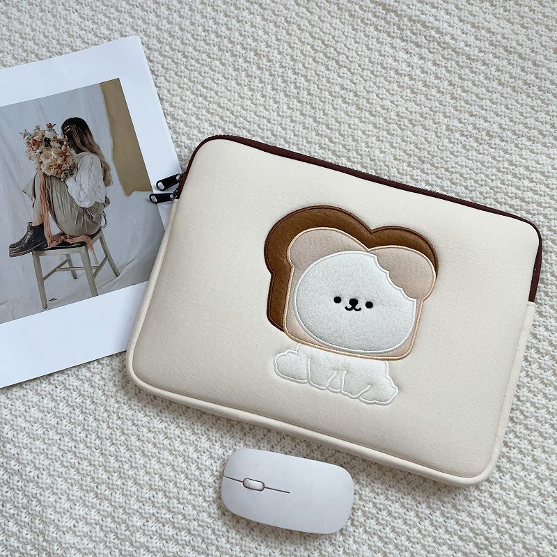 Cute Embroidered Laptop Sleeve Computer Liner Bag - Clear Vision™️Glasses