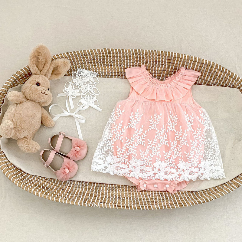 Baby Bodysuit Embroidered Soft Veil Jumpsuit - Clear Vision™️Glasses