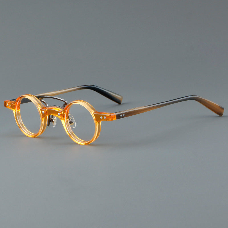 Plate Glasses Retro Frame Japanese Small Round Rim - Clear Vision™️Glasses