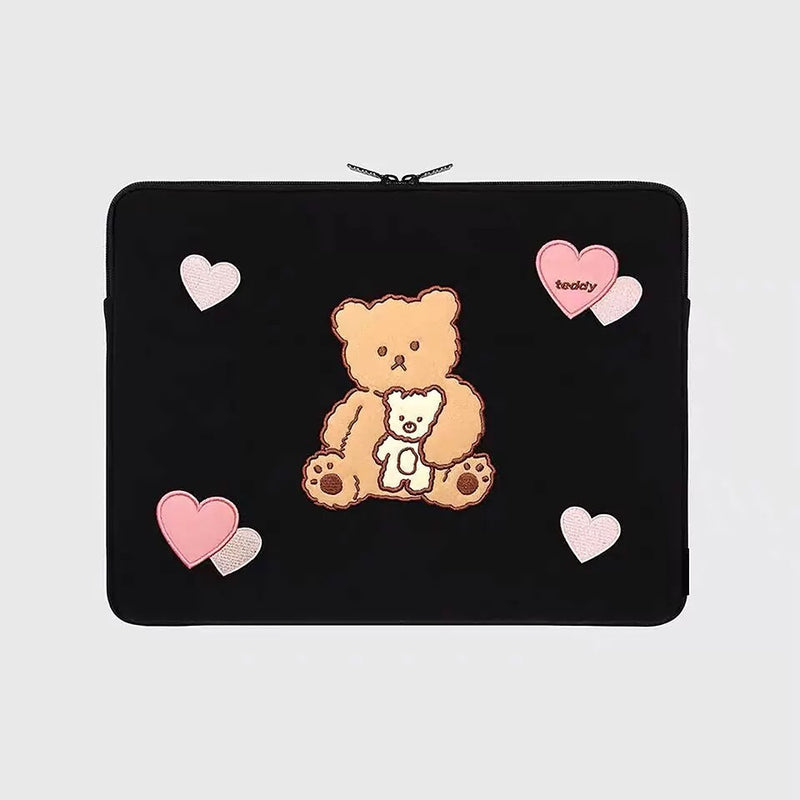 Cute Embroidered Laptop Sleeve Computer Liner Bag - Clear Vision™️Glasses