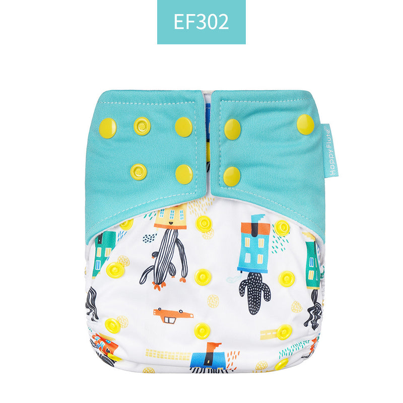 Happyflute Baby Cloth Diaper Waterproof Side Leakage Prevention Washable Diaper Pants Cloth Diaper Cloth Diaper Cover - Clear Vision™️Glasses