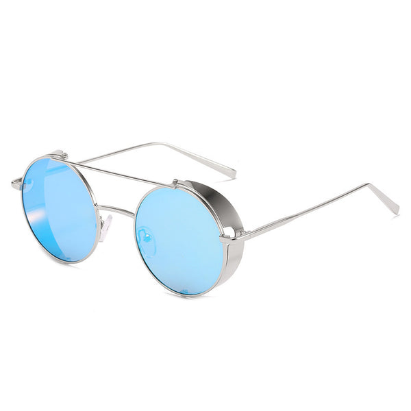 New Metal Double Beam Sunglasses Retro Round Glasses - Clear Vision™️Glasses