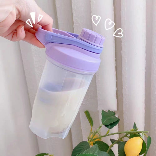 Blender Shaker Bottle With Scale Protein Shakes Leakproof For Powder Workout Gym Fitness Sport Mixing Cup Water Bottle Kitchen Gadgets - Clear Vision™️Glasses