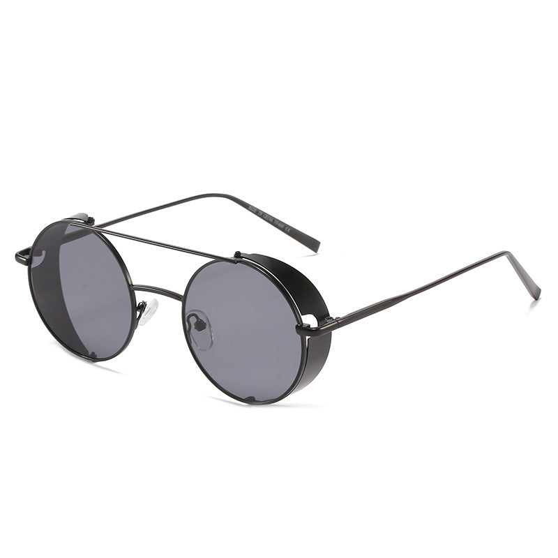 New Metal Double Beam Sunglasses Retro Round Glasses - Clear Vision™️Glasses